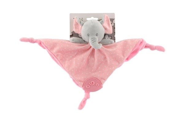 Soft Plush Elephant Toy Pink 25x25 cm – Pink