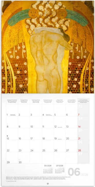 Gustav Klimt 2026 jegyzetfüzet naptár