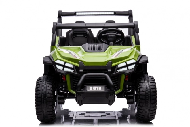 Green Electric Ride-On Car 4x4