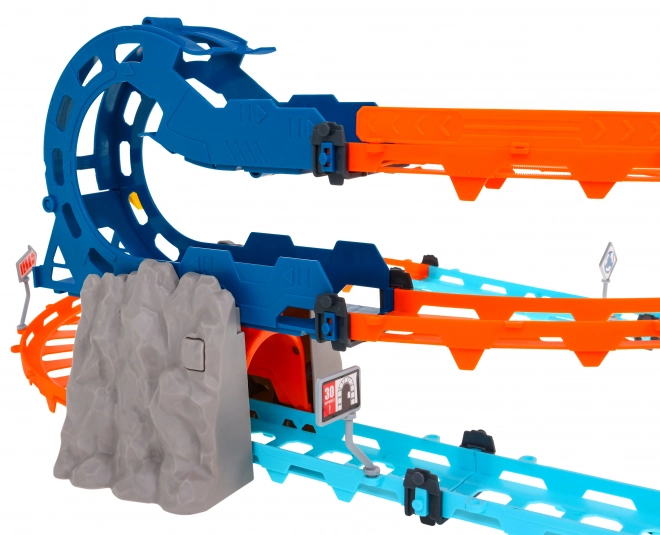 Interactive Racing Track with Tunnel and Dual-Sided Car for Kids 3+