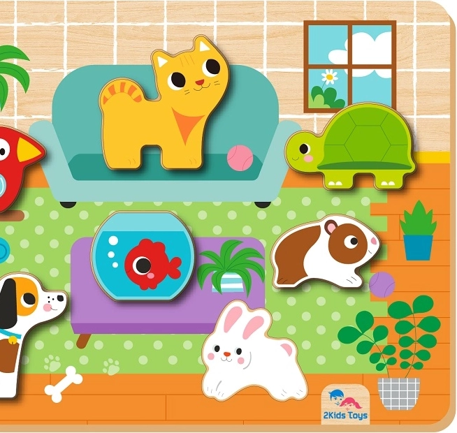 Inlegpuzzel Knuffels van 2Kids Toys