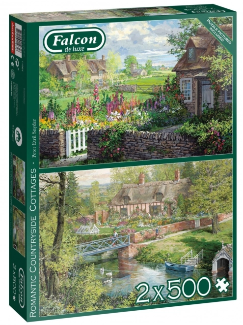 Romantic Countryside Houses Puzzle Set