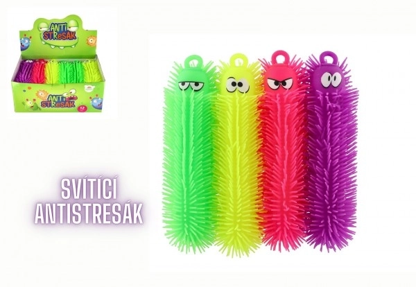 Antistress Caterpillar Squeeze Toy with Light