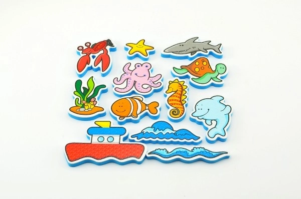 My First Ocean Animals Bath Foam Stickers Set