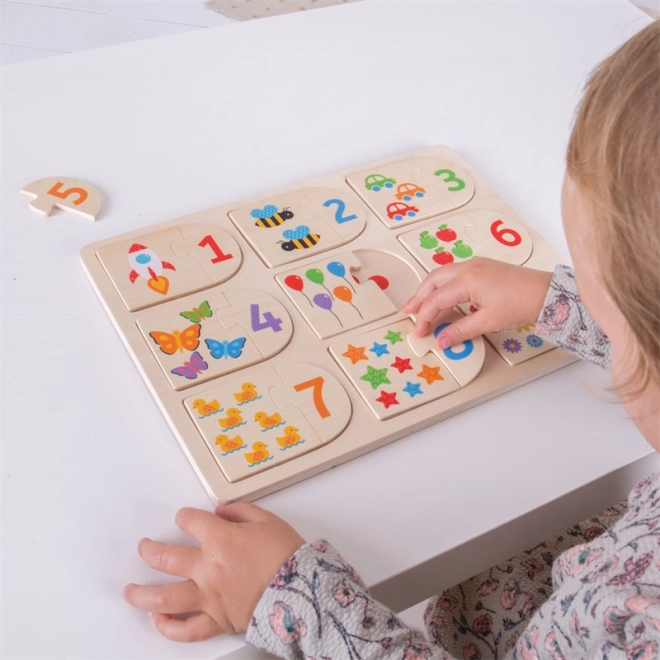 Bigjigs Toys Counting Picture Puzzle