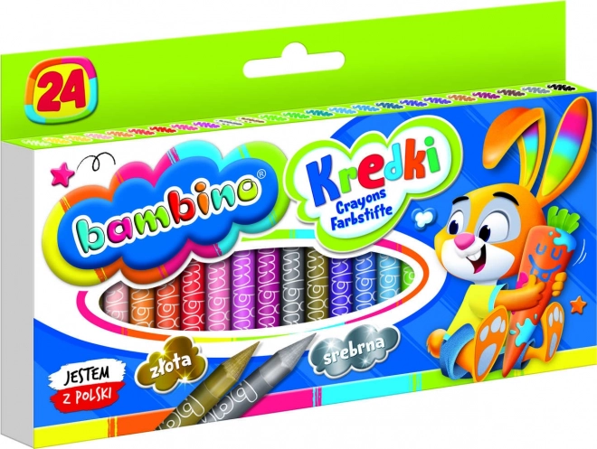 Bambino Clay Crayons 24-Color Set