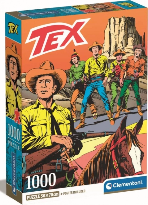 Clementoni Puzzle Tex: On the Old West 1000 Pieces