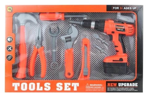 Battery Operated Tool Set with Drill