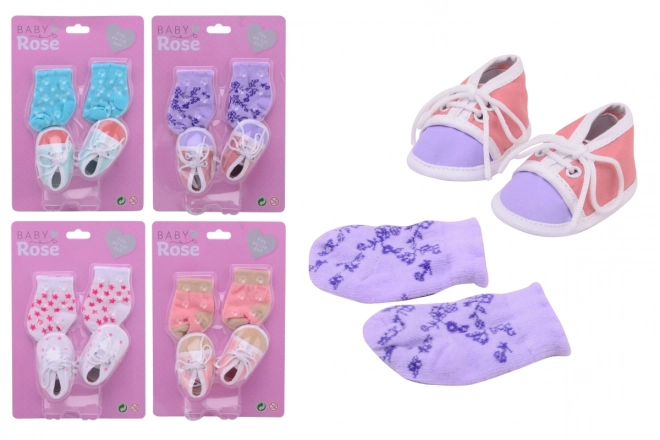 Doll Socks and Shoes Set