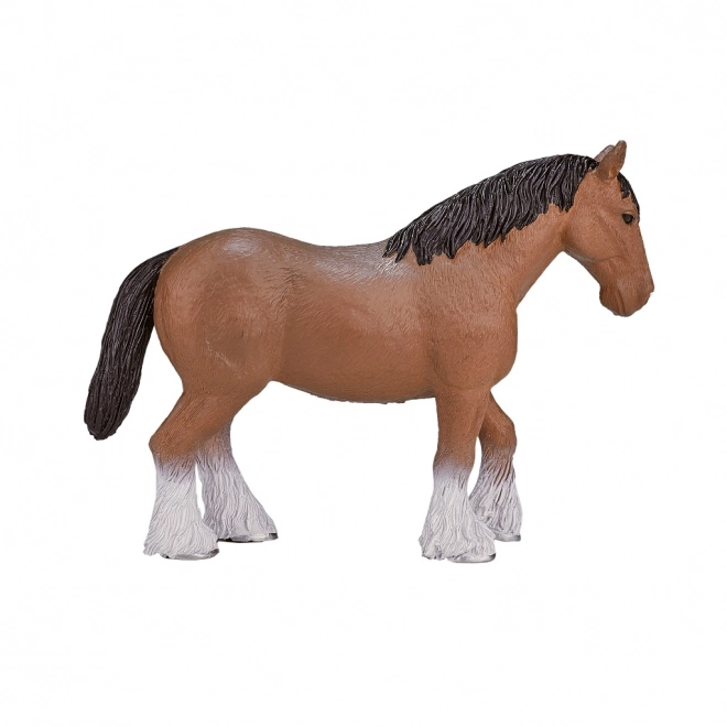 Realistic Light Brown Clydesdale Horse