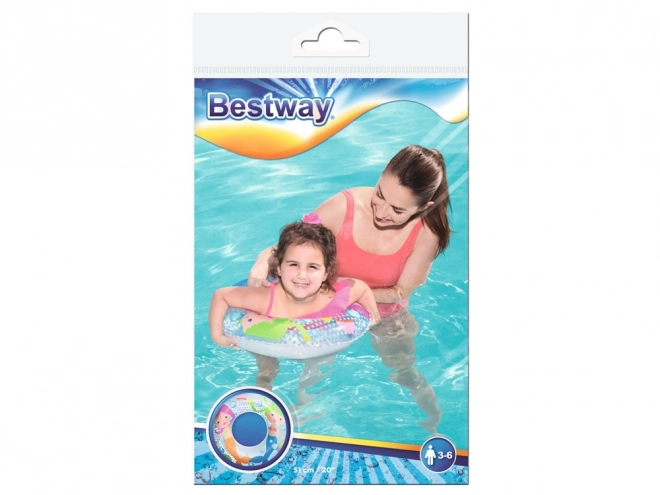 Kids Inflatable Dolphin Swim Ring – mermaid