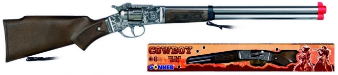 silver cowboy rifle - 8 shots