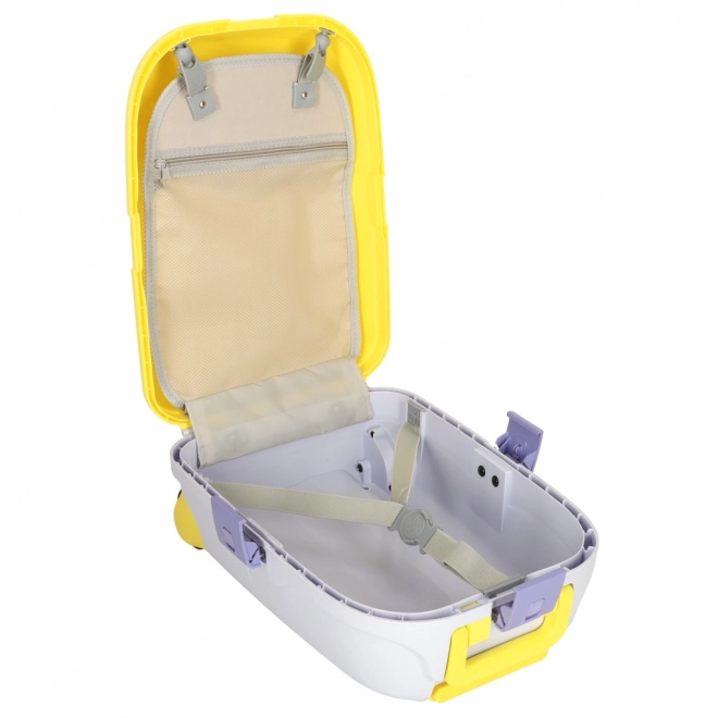 Children's Yellow Cabin Suitcase with LED Wheels