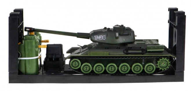 Remote Controlled Battle Tanks T-34 and Tiger for Kids 3+