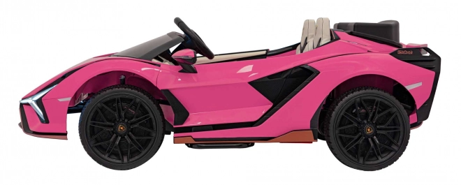 Ružové vozidlo Lamborghini Sian – Ružové