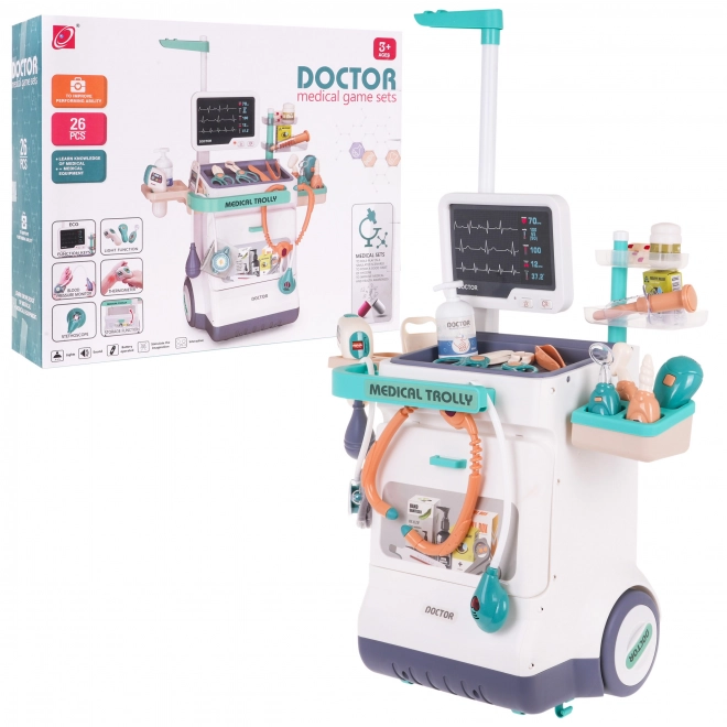 Interactive Doctor Set with Medical Cart for Kids