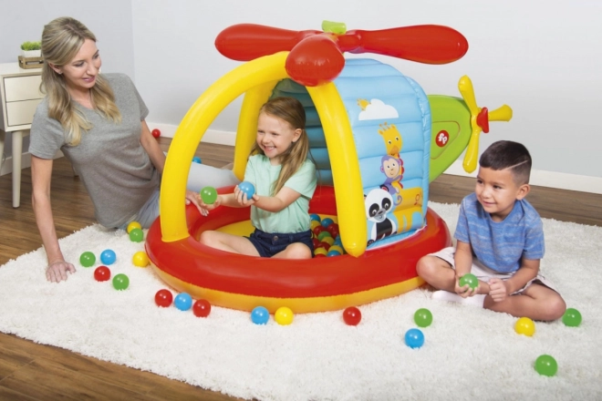 Inflatable Helicopter Playpen with Balls by Fisher-Price Bestway