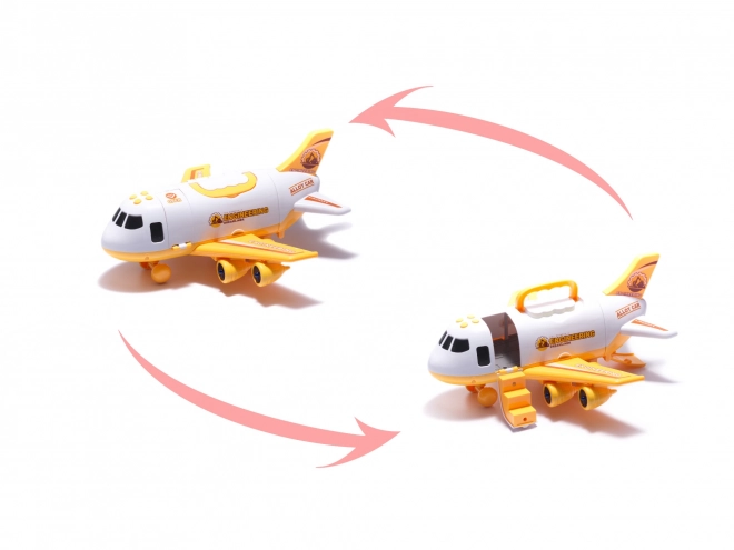 Construction Transport Airplane with Vehicles Set