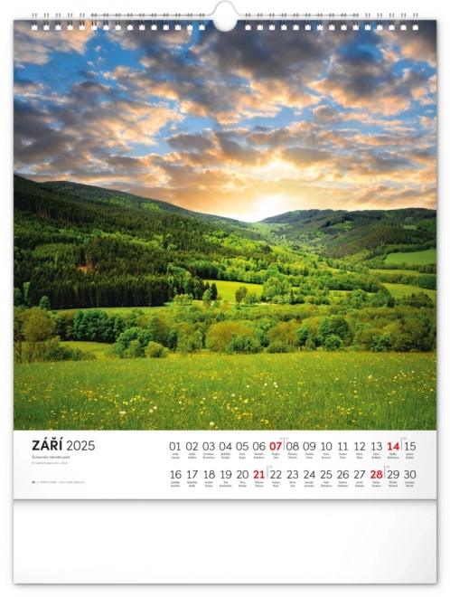 Wall Calendar Bohemian Forest 2025