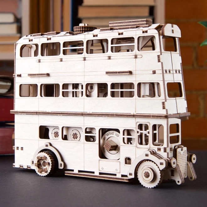 Ugears 3D Wooden Mechanical Puzzle Knight Bus from Harry Potter