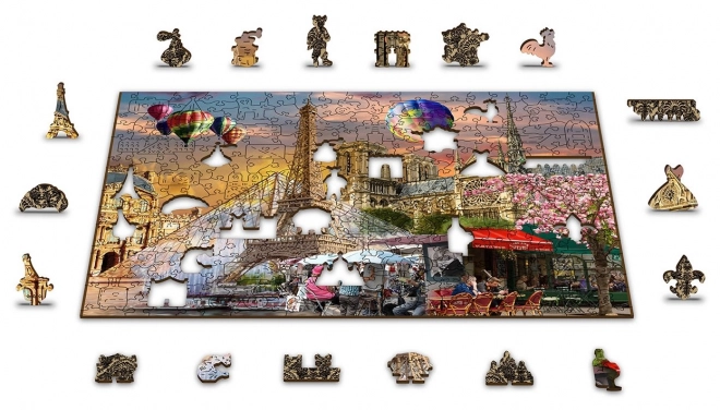 Wooden Paris Spring Puzzle by Wooden City