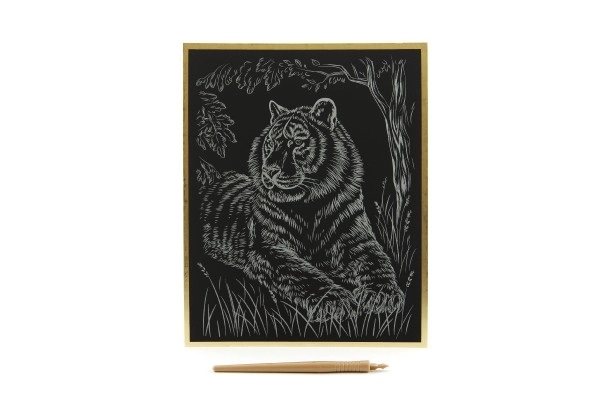 Scratch Art Picture - Tiger Gold Edition by ArtLover