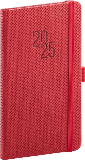 Pocket Diary Diamante 2025 Red