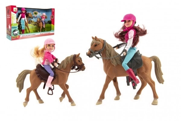 Horse and Jockey Doll Set