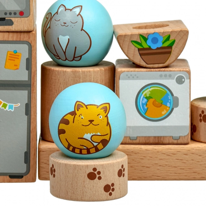 Playful Cats Wooden Puzzle by Lucy & Leo