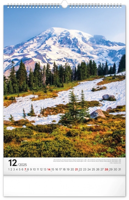 National Parks Wall Calendar 2025