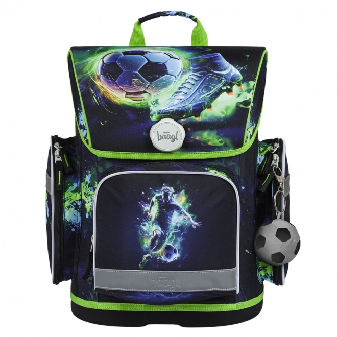 Baagl School Backpack Football Player Set