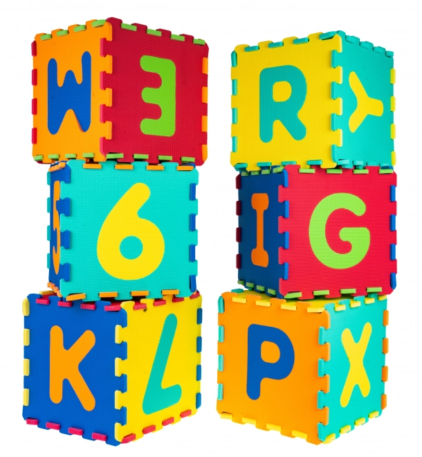 Colorful Alphabet and Number Foam Puzzle Mat