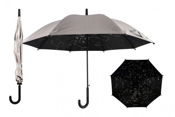 Silver Starry Sky Auto-Open Umbrella