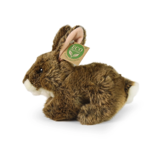 Brown Plush Lying Rabbit 17 cm Eco-friendly