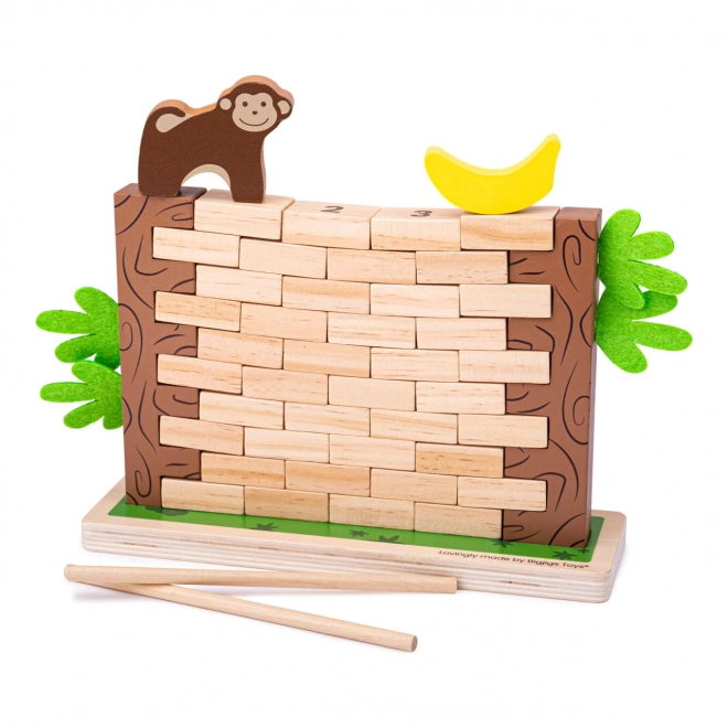 Falling Jungle Wooden Motor Skills Game