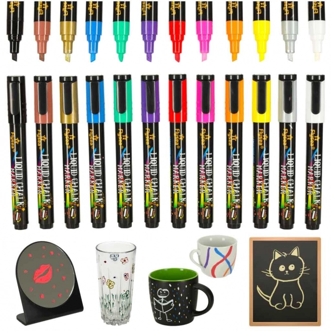 Chalk Markers for Windows and Boards 12 Pack