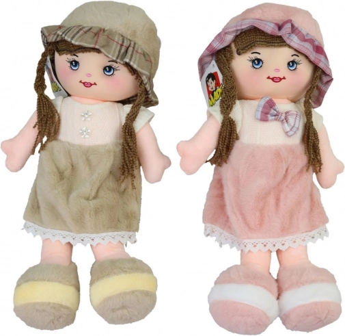 Cloth Doll with Flower 40 cm