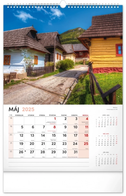 Wall Calendar Our Slovakia 2025