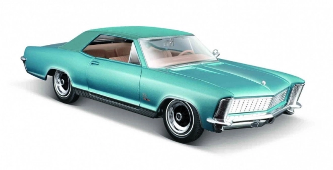 Buick Riviera 1965 Blue Model Car