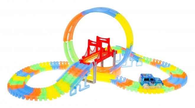 Glowing Race Track for Kids 3+ with LED Car and 360 Loop