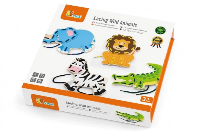 Wooden Animal Threading Set