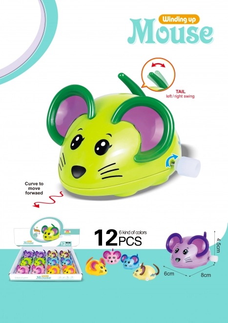 Wind-Up Plastic Mouse Toy