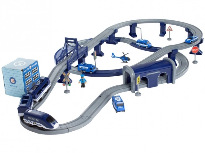 Large Electric Police Train Set