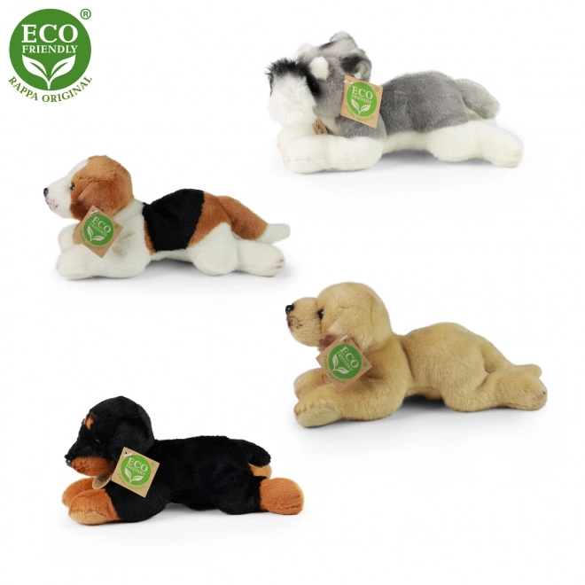 Eco-friendly Plush Lying Dog 16 cm