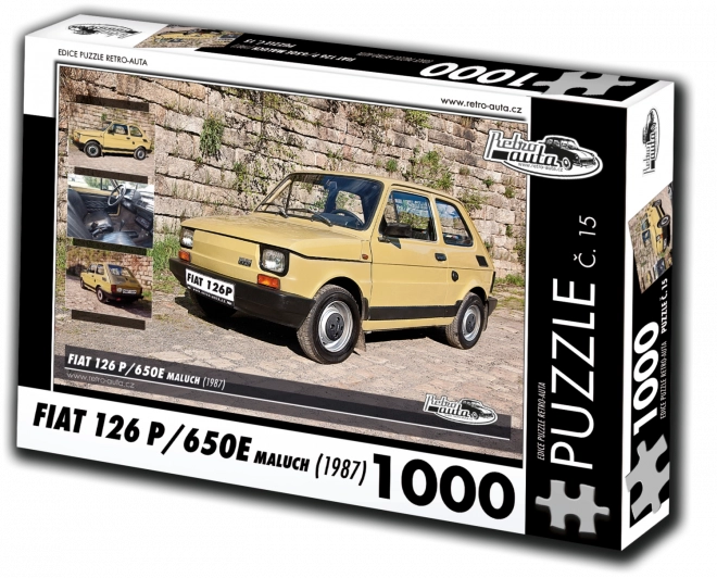 Retro Cars Puzzle: Fiat 126P 650E (1983) 1000 Pieces