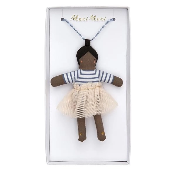 Necklace with Ruby Doll Pendant