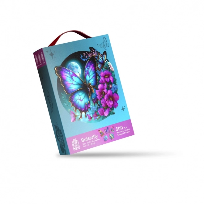 Luminescent Wooden Butterfly Puzzle