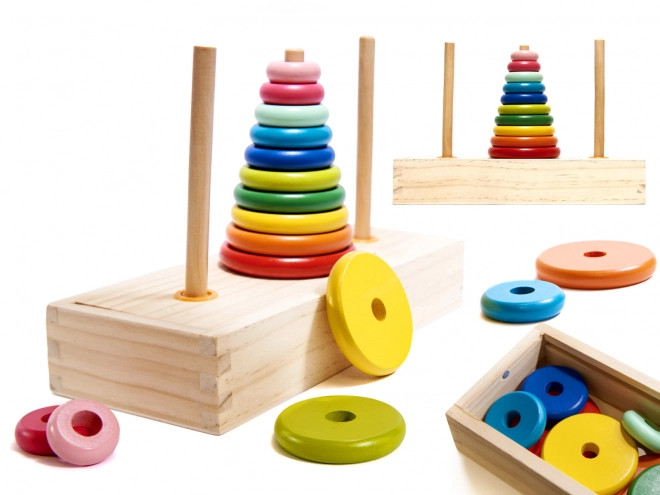 Wooden Tower Pyramid Stacker