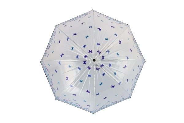 Transparent Umbrella with Butterflies