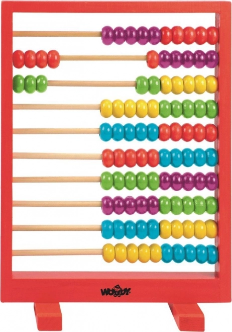 Wooden Abacus With Red Frame